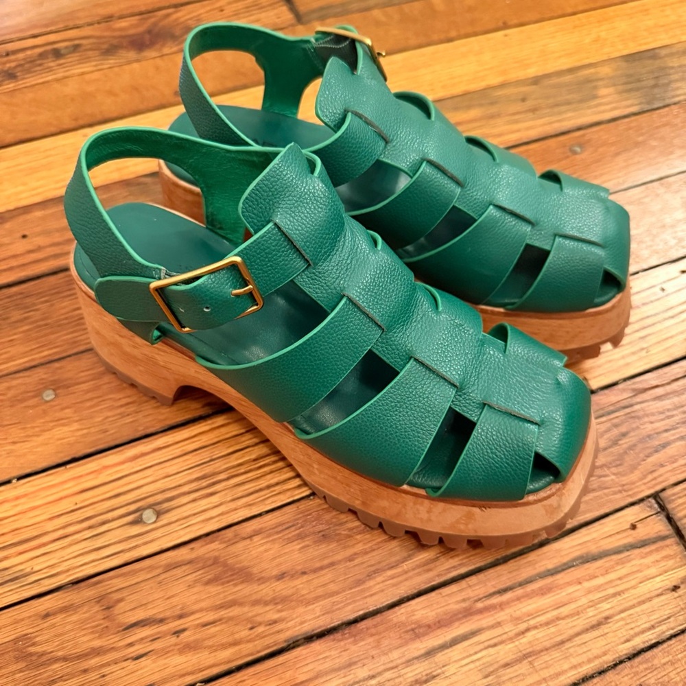 Charlotte Stone Roddy Platforms in Juniper - Picture 2 of 5